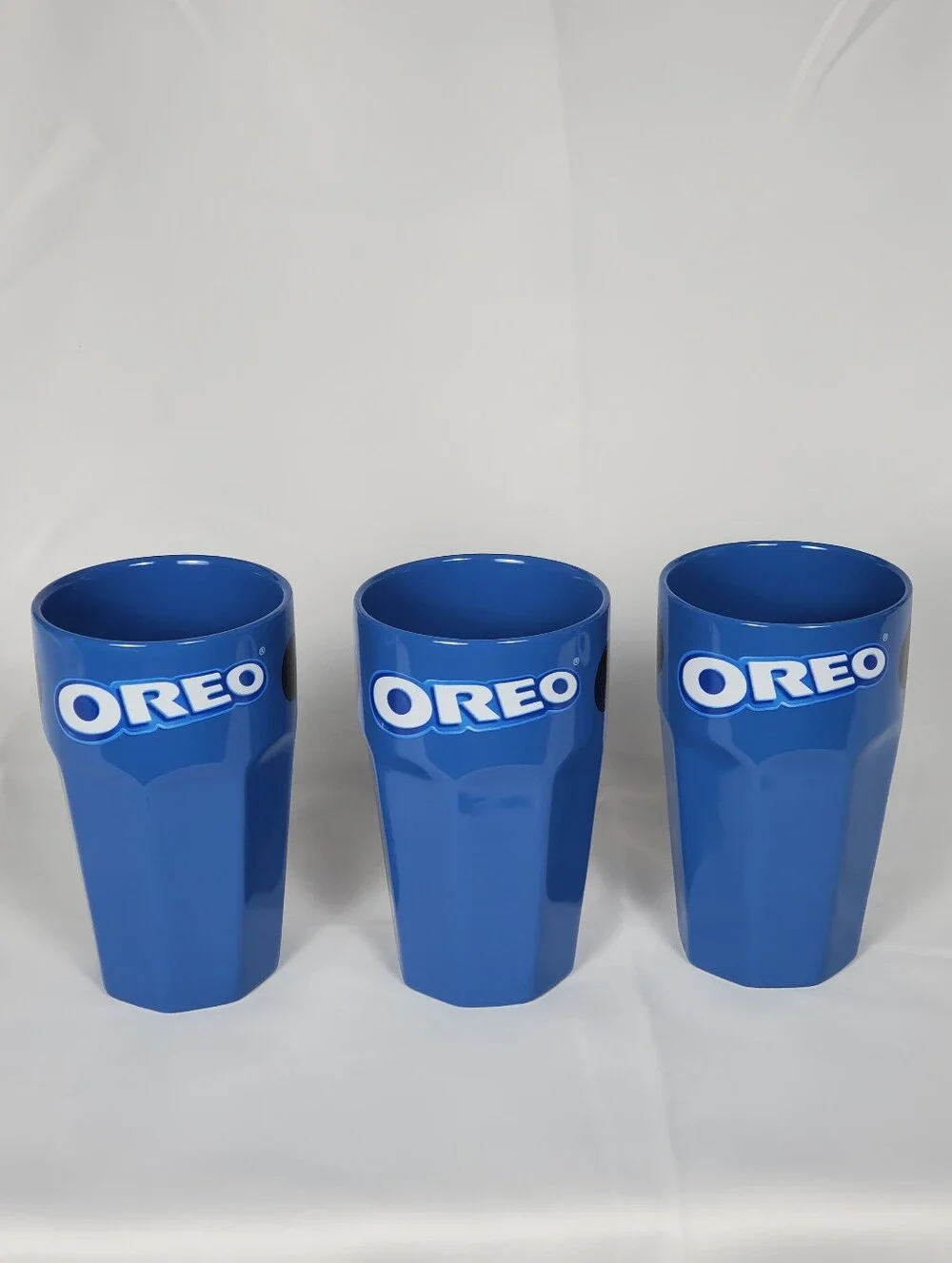 OREO Cookie Blue Ceramic Tumbler Cups By Frankford Candy 5.25 Tall